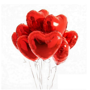 18 inches Hearts Foil Balloons - Multicolor-Balloons-Decoren