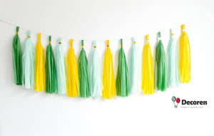 Paper and Foil Party Tassel Garlands