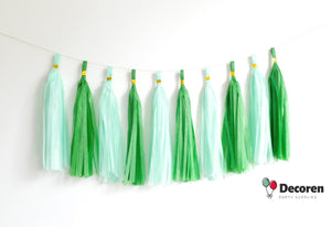 Paper and Foil Party Tassel Garlands