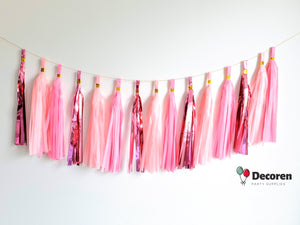 Paper and Foil Party Tassel Garlands