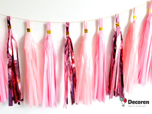 Paper and Foil Party Tassel Garlands