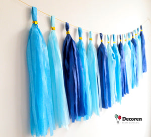 Paper and Foil Party Tassel Garlands