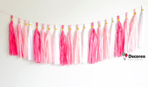 Paper and Foil Party Tassel Garlands