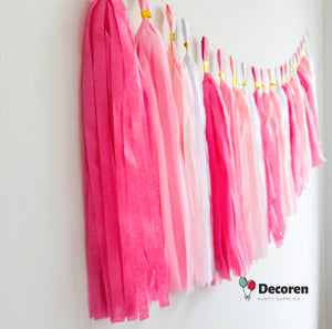 Paper and Foil Party Tassel Garlands