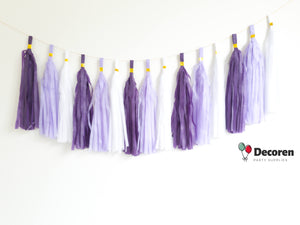 Paper and Foil Party Tassel Garlands