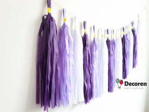 Paper and Foil Party Tassel Garlands