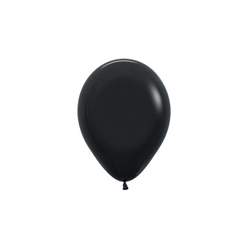 Sempertex Latex Balloons 12cm Fashion Black  - Pack of 100