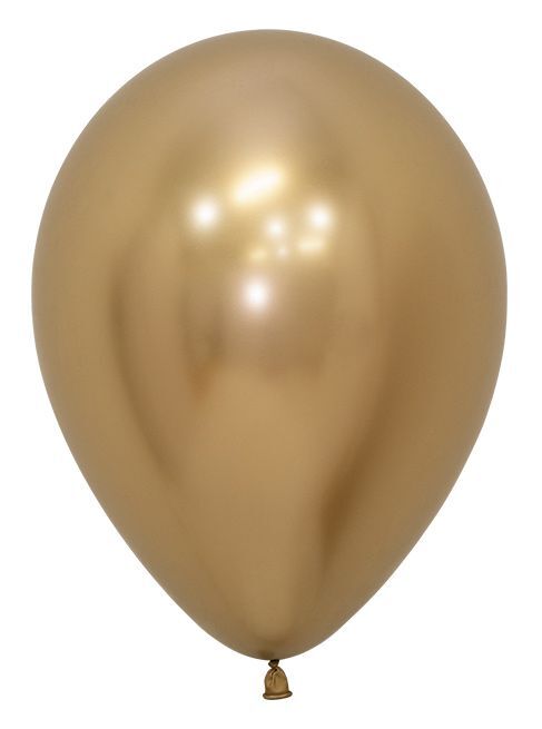 Sempertex Latex Balloons 30cm Reflex Gold- Pack of 50