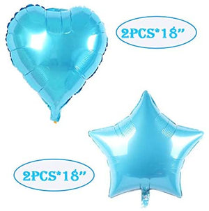 Set of 15 Balloons Bouquets in Blue