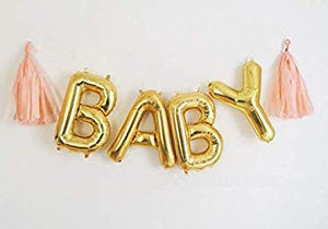 Gold BABY Foil Balloons-Balloons-Decoren