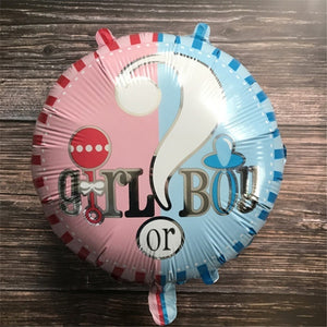 Girl or Boy 18 inches Foil Balloons - Set of 4