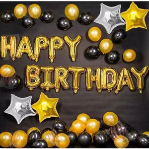 Gold HAPPY BIRTHDAY Foil Balloons-Foil Balloons-Decoren