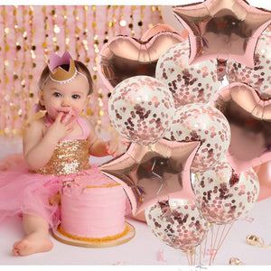 Rose Gold Set of 10 Balloons Bouquet-Decoren