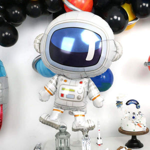 Large Astronaut and Rocket foil balloons - Outerspace Themed Birthday Party