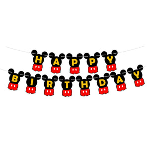 Mickey Mouse Theme Balloons and Banner Set