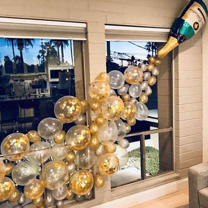 Large Champagne Bottle Foil Balloon