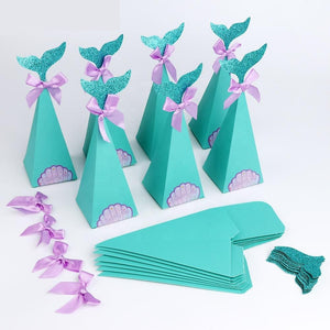 Mermaid shaped candy favor Box party decoration