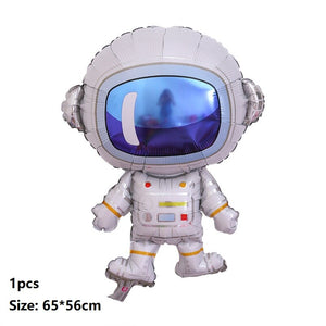 Large Astronaut and Rocket foil balloons - Outerspace Themed Birthday Party