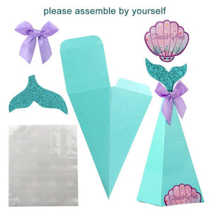 Mermaid shaped candy favor Box party decoration