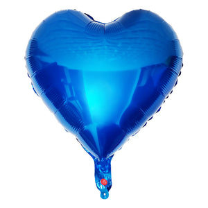 18 inches Blue Hearts Balloons - Set of 10-Balloons-Decoren