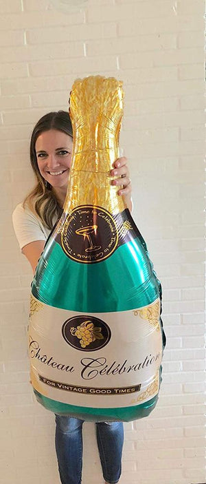 Large Champagne Bottle Foil Balloon