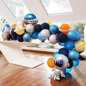 Large Astronaut and Rocket foil balloons - Outerspace Themed Birthday Party