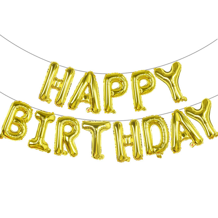 Gold HAPPY BIRTHDAY Foil Balloons