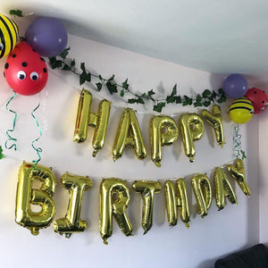 Gold HAPPY BIRTHDAY Foil Balloons-Foil Balloons-Decoren