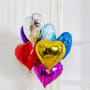 18 inches Hearts Foil Balloons - Multicolor-Balloons-Decoren