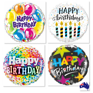 46 cm Happy Birthday Printed Foil Balloons