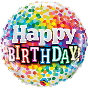 46 cm Happy Birthday Printed Foil Balloons