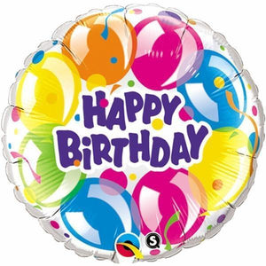 46 cm Happy Birthday Printed Foil Balloons