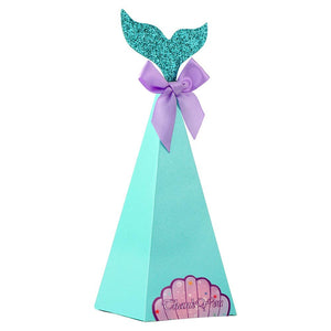 Mermaid shaped candy favor Box party decoration