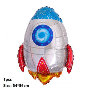 Large Astronaut and Rocket foil balloons - Outerspace Themed Birthday Party