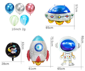 Outer Space Theme Astronaut Party Balloons Set