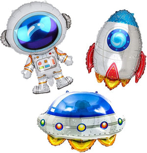 Outer Space Theme Astronaut Party Balloons Set