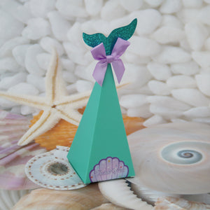 Mermaid shaped candy favor Box party decoration