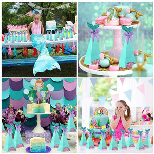 Mermaid shaped candy favor Box party decoration