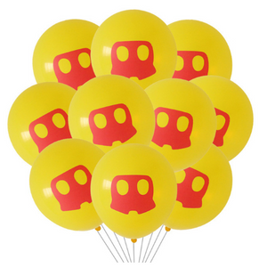 Mickey Mouse Theme Party Latex Balloons - Set of 12