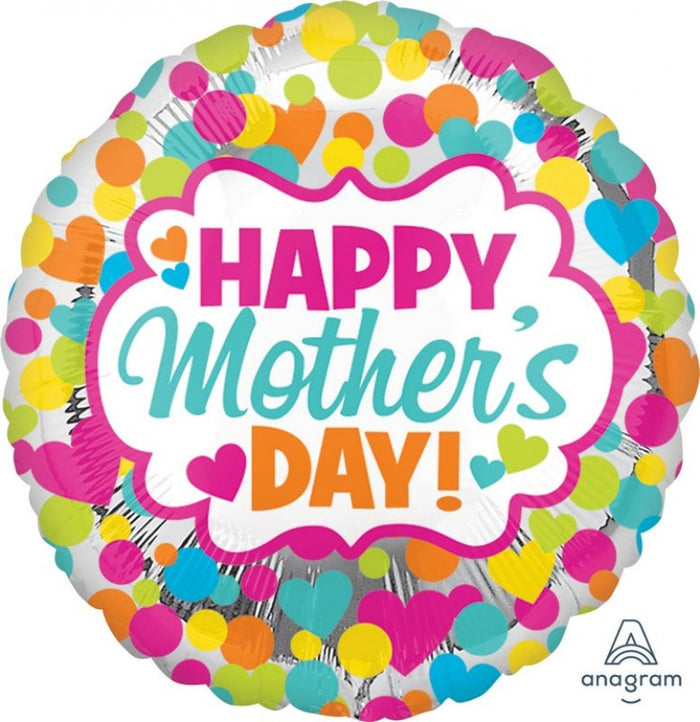 Happy Mother's Day Round Foil Balloon