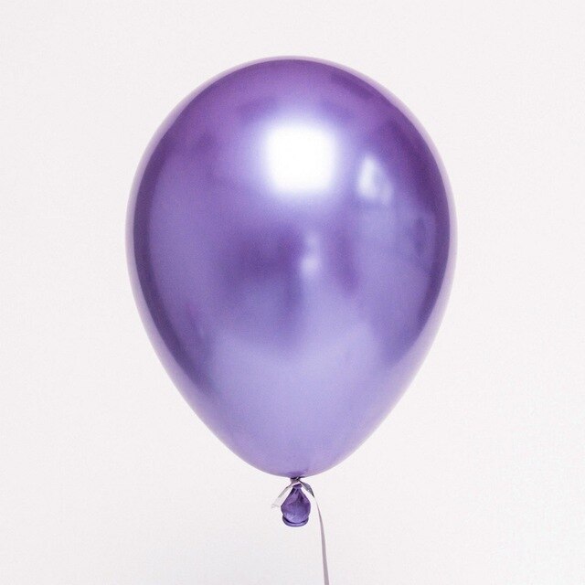 12 inches Metallic Latex Balloons - Purple