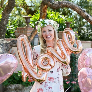 Rose Gold Love Foil Balloon-Decoren