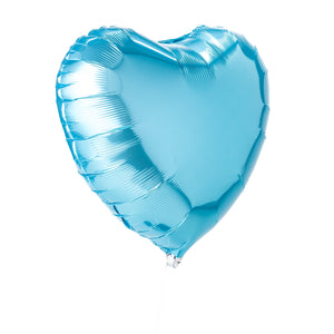 18 inches Light Blue Hearts Balloons - Set of 10-Balloons-Decoren