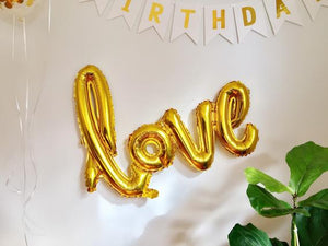 Gold Love Foil Balloon-Decoren