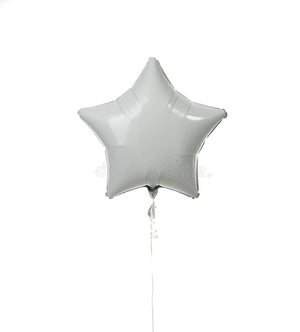 Star Foil Balloon 18 inches - White-Foil Balloons-Decoren