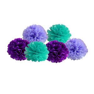 Mermaid theme Pompoms and tassel garland set