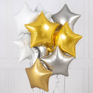 Star Foil Balloon 18 inches - Gold-Foil Balloons-Decoren