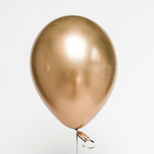 12 inches Gold Metallic Plain and Confetti Balloons - set of 10-Balloons-Decoren