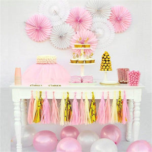 Paper and Foil Party Tassel Garlands