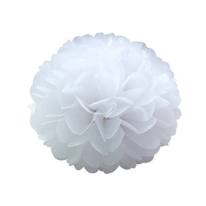 10 inches Pompoms and Lanterns Sets - White